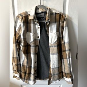 Womens Flannel Button Down